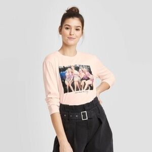 NWOT Pink Sex and the City Long Sleeve T Shirt Top